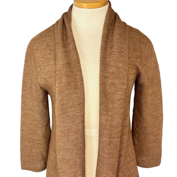 Peruvian Connection Alpaca and Silk Long Timeless Links Cardigan Womens Small - Picture 4 of 11